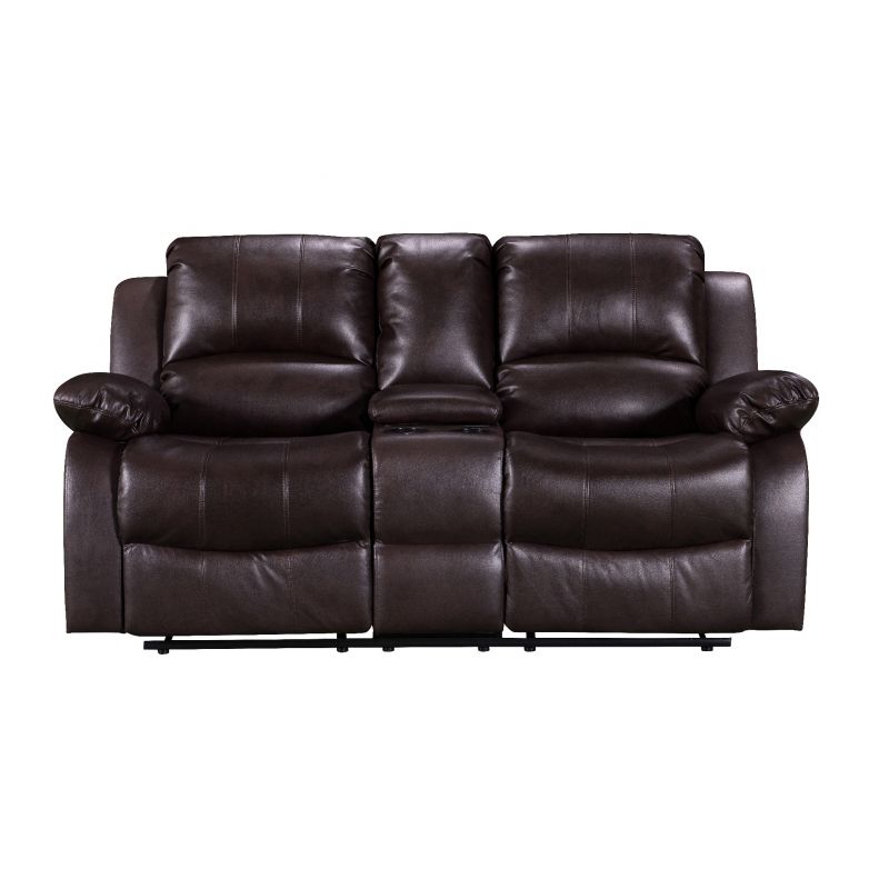 Sevilla Brown Leather Recliner 2 Seater Sofa