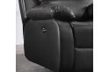 Sevilla Brown Leather Recliner 3 Seater Sofa